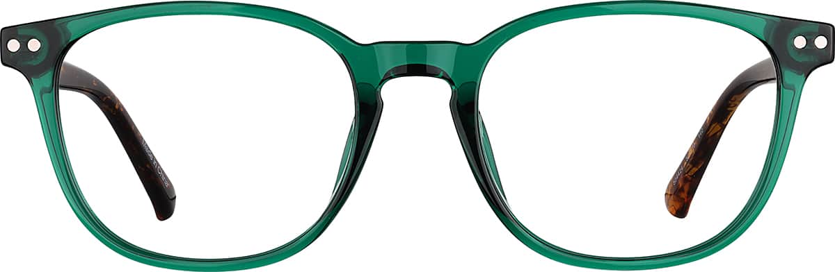 Front view without clip-on of Polarized Magnetic Clip On Glasses 99121924 in Green