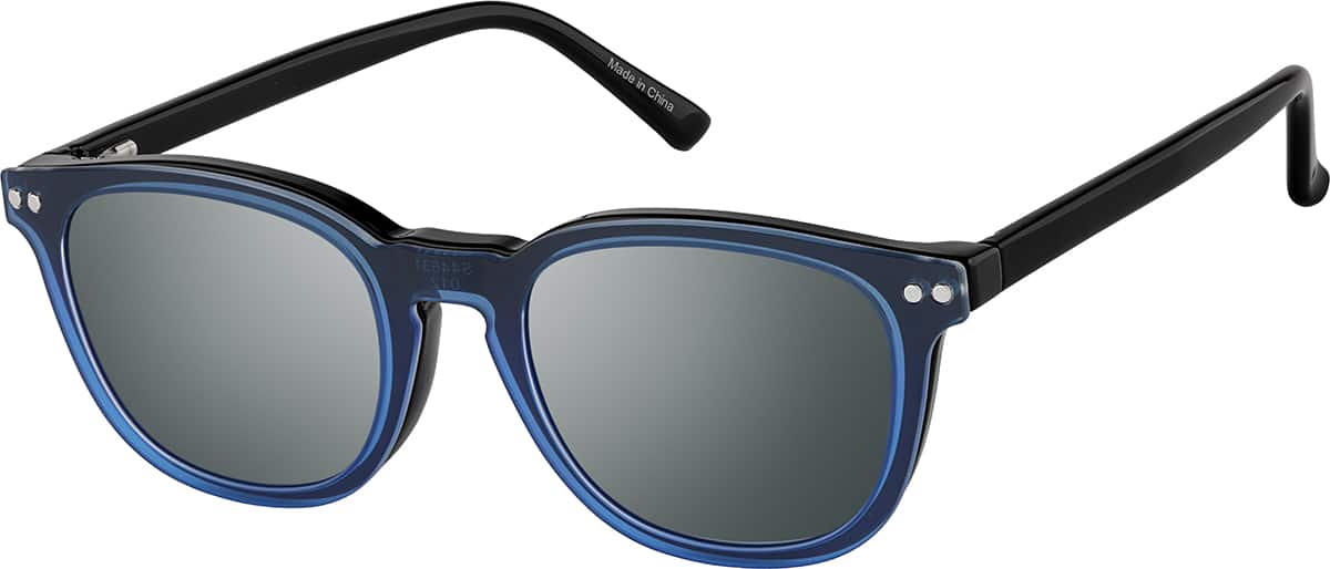 Angle view of Polarized Magnetic Clip On Glasses 99122121 in Black
