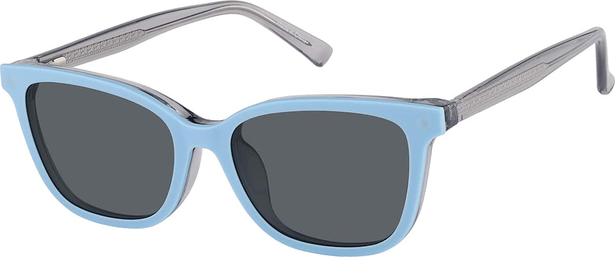 Angle view of Lunettes de soleil magnétiques Clip solaire en forme d’œil de chat 99123412 in Gris
