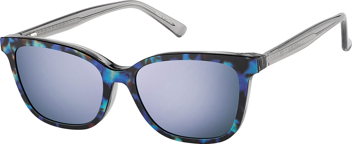 Angle view of Lunettes de soleil magnétiques Clip solaire en forme d’œil de chat 99123512 in Gris