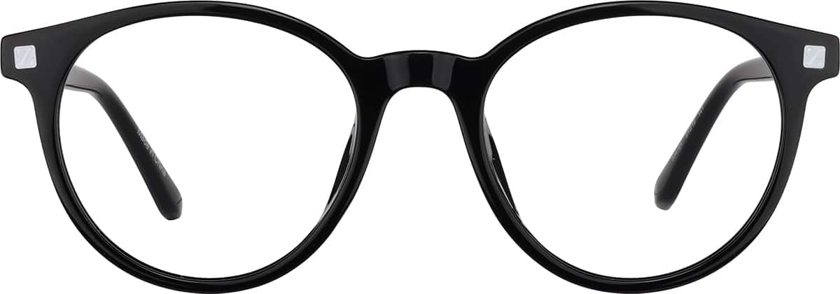 Front view without clip-on of Round Magnetic Clip-On Sunglasses 99124221 in Black