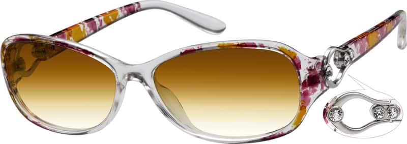 Angle view of Sunglasses A8279317 in Purple