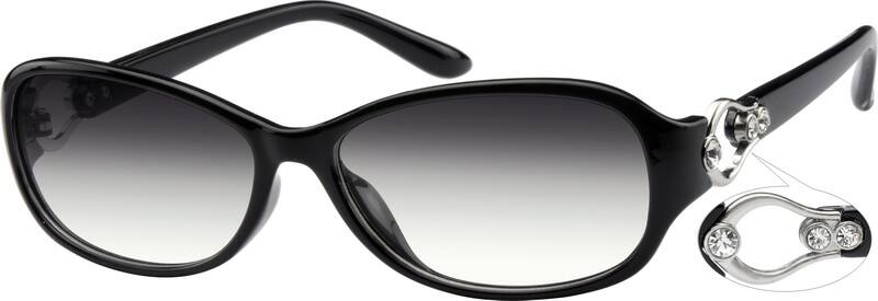 Angle view of Sunglasses A8279321 in Black