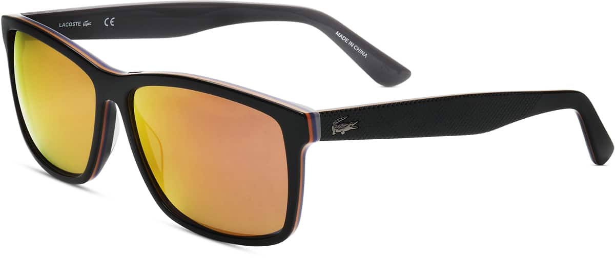 Angle view of Lacoste LAC705S LAC705S21 in Black