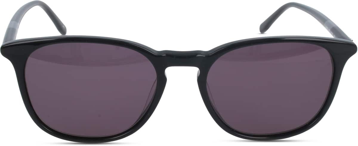 Front view of Lacoste LAC813S LAC813S21 in Black