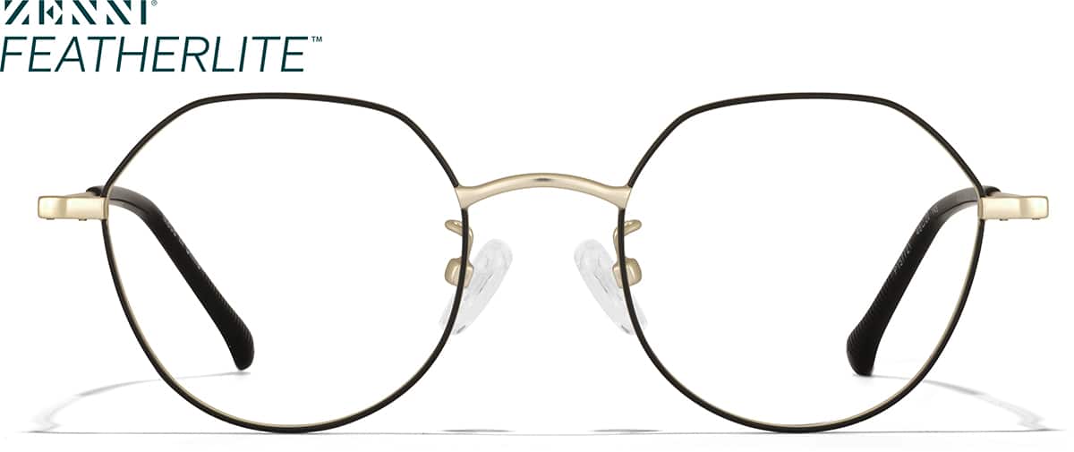 Front view of Lentes geométricos P157721 in Negro