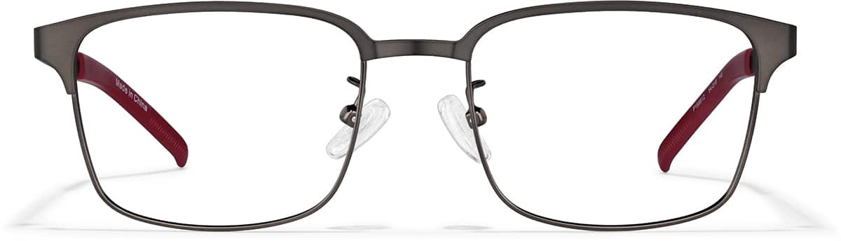 Front view of Browline Glasses P169912 in Graphite