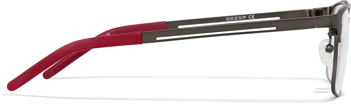 Side view of Browline Glasses P169912 in Graphite