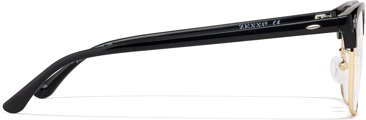 Side view of Browline Glasses P1916621 in Black