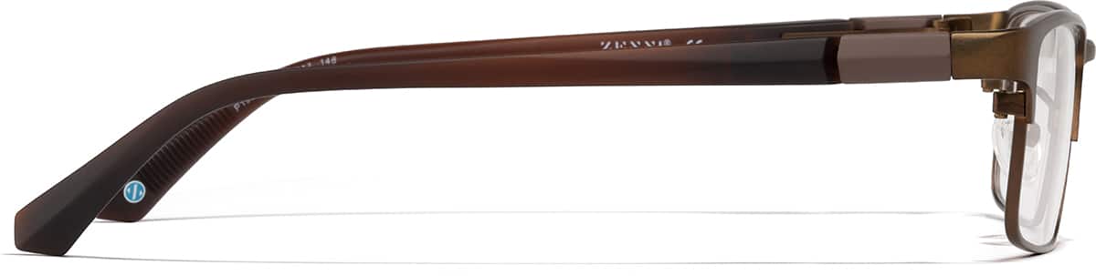 Side view of Too Smooth P195115 in Brown