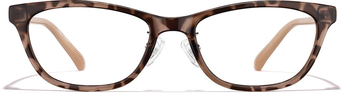 Front view of Oval Glasses P2017039 in Pattern