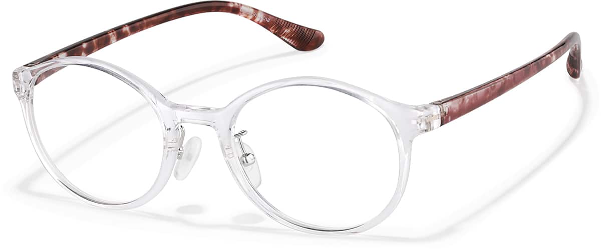 Angle view of Lentes redondos P2018623 in Blanco