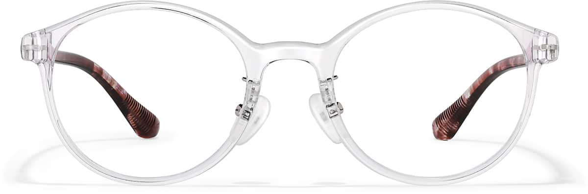 Front view of Lentes redondos P2018623 in Blanco