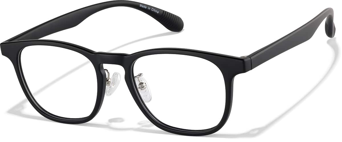 Angle view of Lunettes carrées P2020121 in Noir