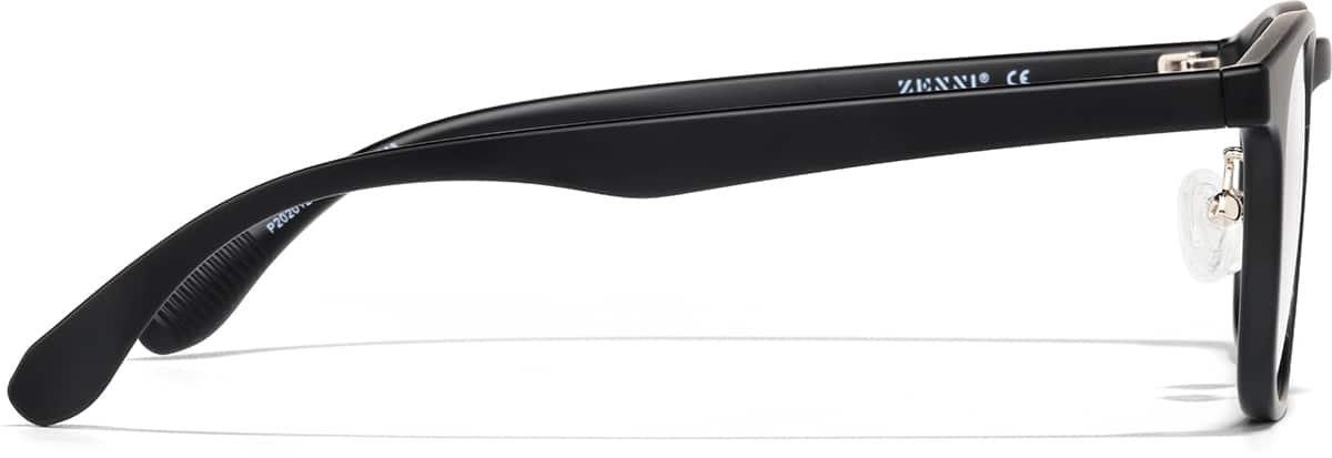 Side view of Lunettes carrées P2020121 in Noir