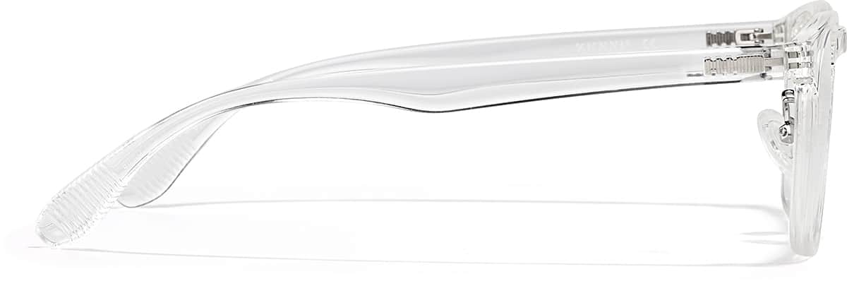 Side view of Square glasses P2020123 in Clear