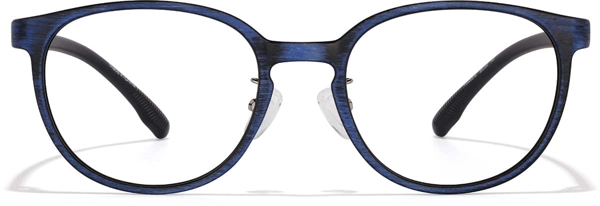 Front view of Lunettes rondes P2020516 in Bleu