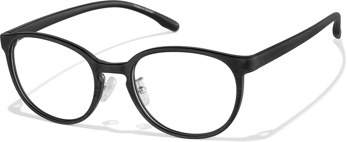 Angle view of Lunettes rondes P2020521 in Noir