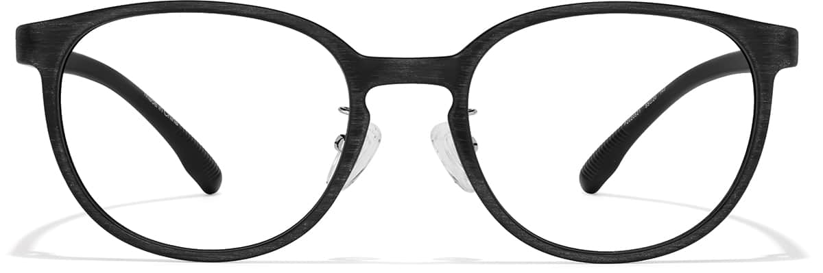 Front view of Lunettes rondes P2020521 in Noir