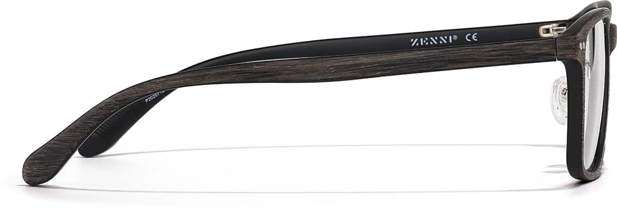 Side view of Rectangle Glasses P2020715 in Brown