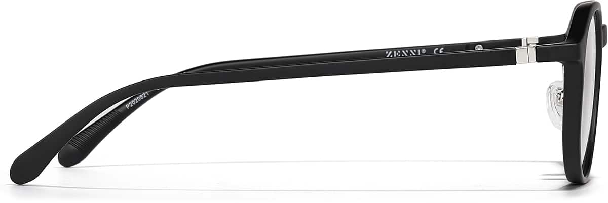 Side view of Round Glasses P2020821 in Black