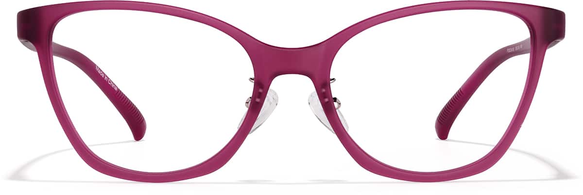 Front view of Cat-Eye Glasses P2023418 in Pink