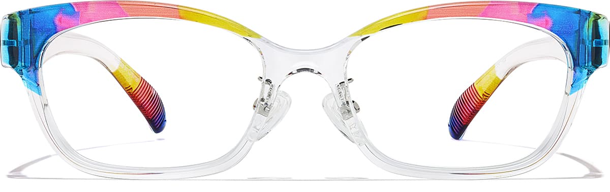 Front view of Lentes ojo de gato P2023729 in Rainbow