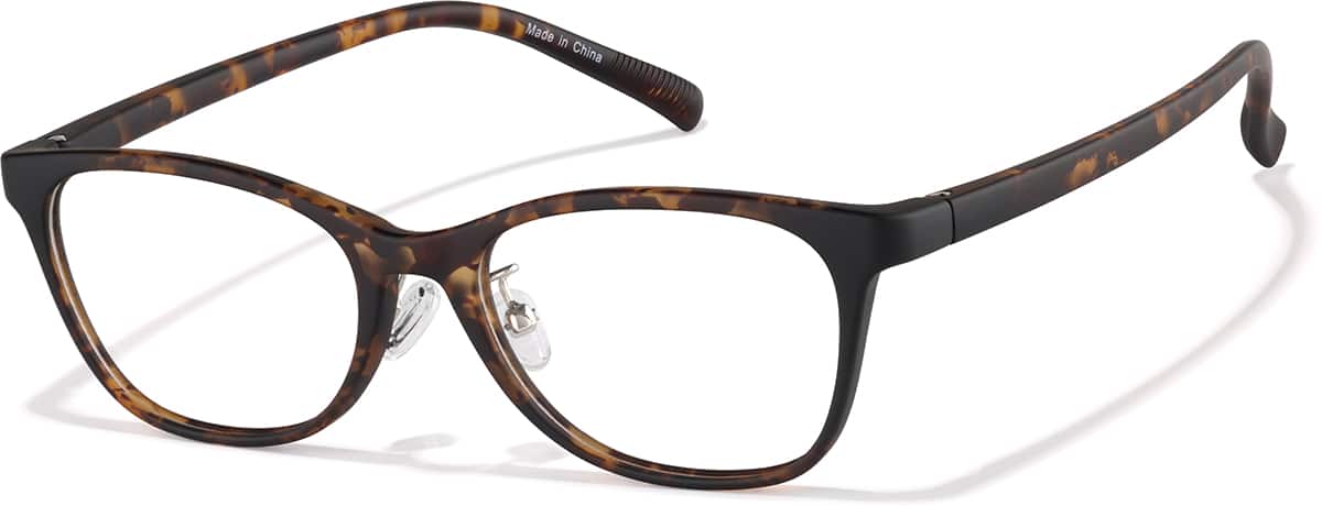 Angle view of Cat-Eye Glasses P2023925 in Tortoiseshell