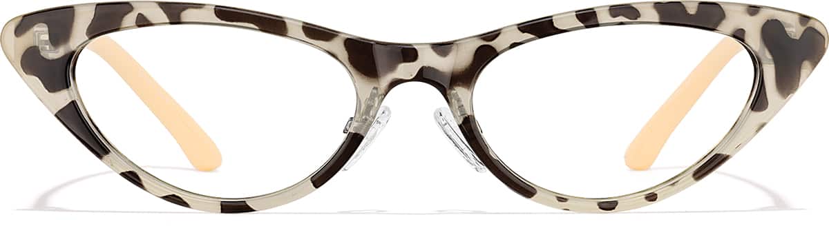 Front view of Cat-Eye Glasses P2025625 in Tortoiseshell