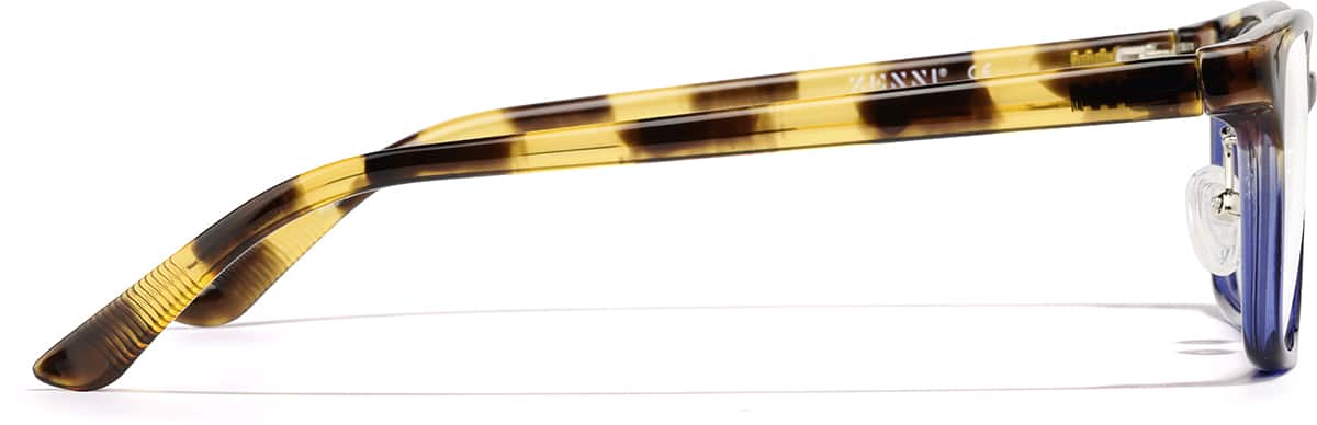 Side view of Rectangle Glasses P2027625 in Tortoiseshell