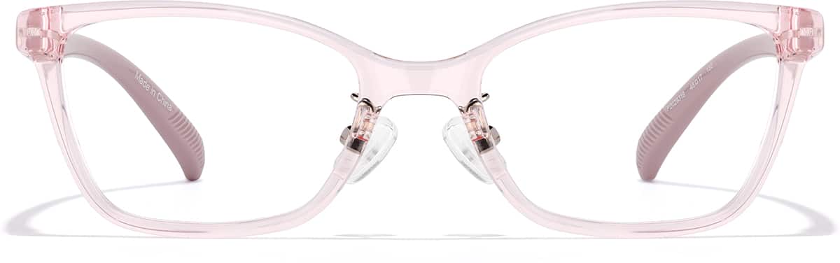Front view of Kids' Cat-Eye Glasses P2028319 in Pink