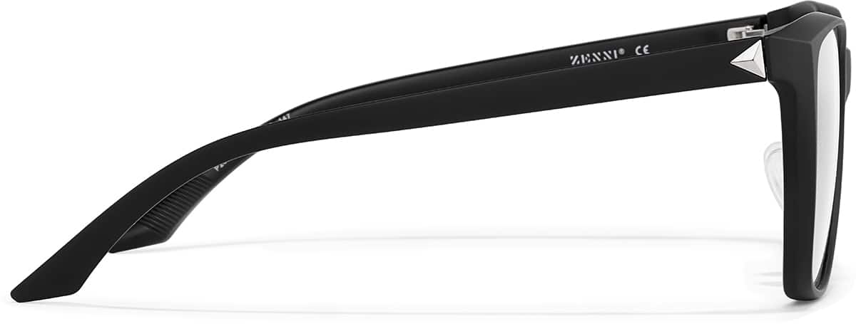 Side view of Lunettes carrées P2030321 in Noir
