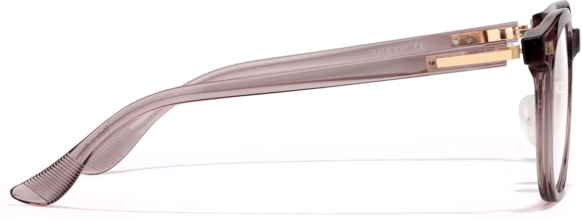 Side view of Lightweight Round Glasses P2031517 in Purple