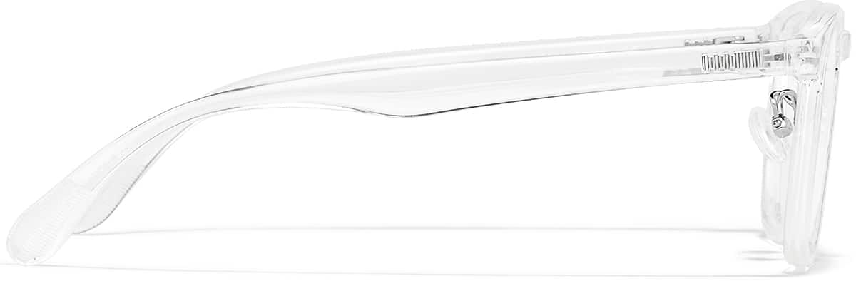 Side view of Square Glasses P2031923 in Clear