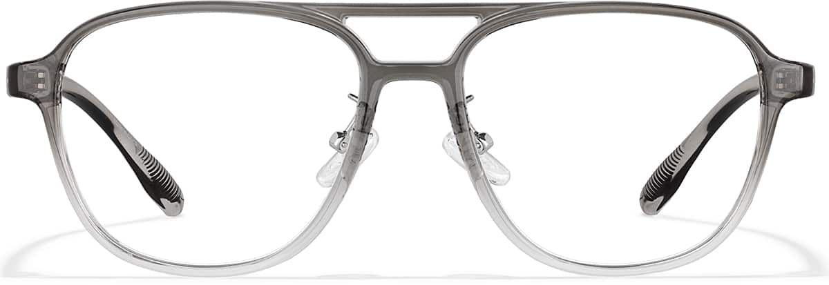 Front view of Aviator Glasses P2036112 in Gray