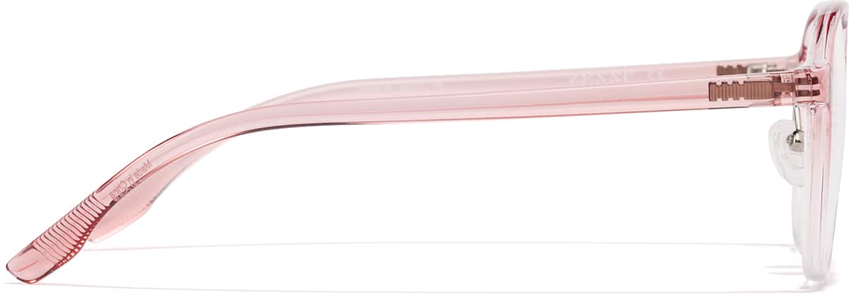 Side view of Aviator Glasses P2036119 in Pink