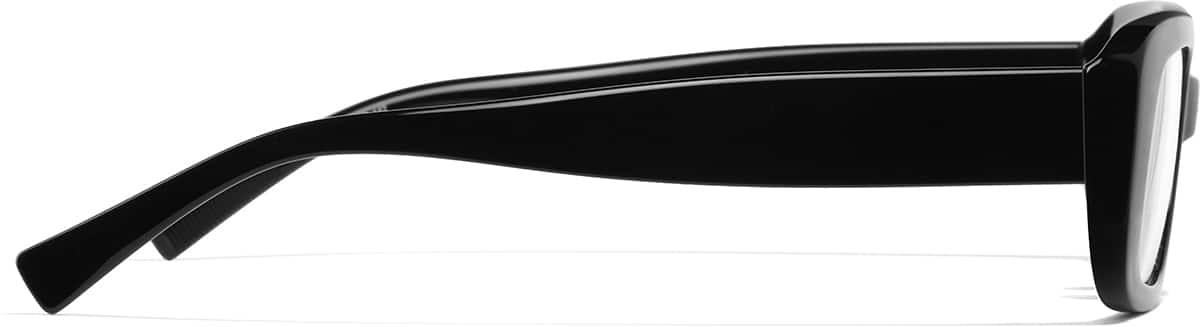 Side view of Rectangle Glasses P2036321 in Black