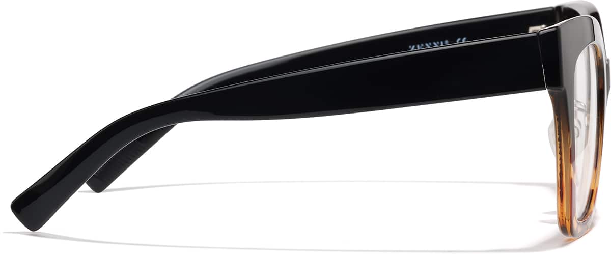 Side view of Cat-Eye Glasses P2037539 in Black and Tortoise