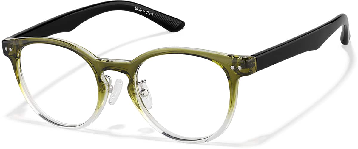Angle view of Lunettes rondes P208434 in Verte