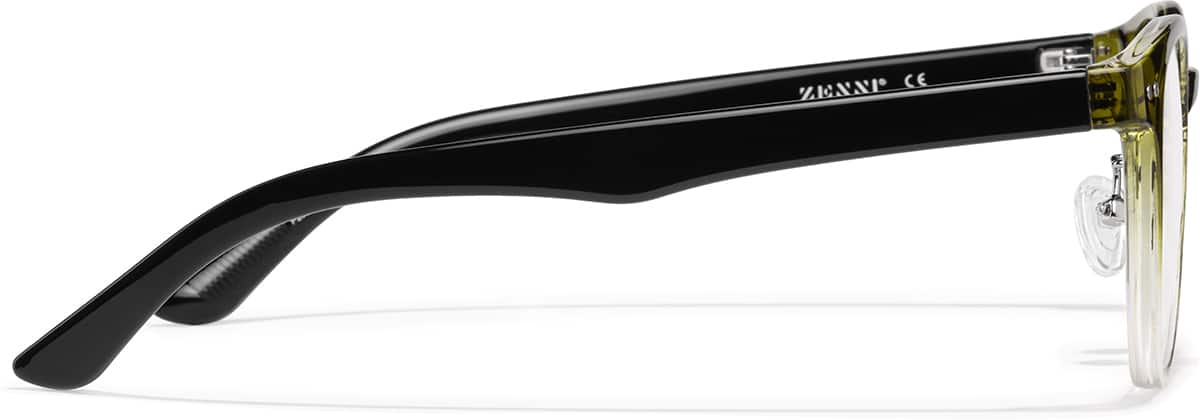 Side view of Lunettes rondes P208434 in Verte