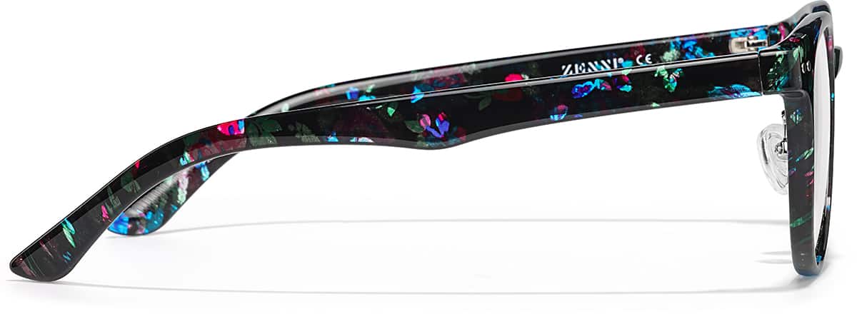 Side view of Round Glasses P208439 in Midnight
