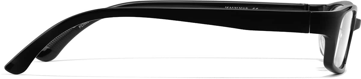 Side view of Rectangle Glasses P239621 in Black