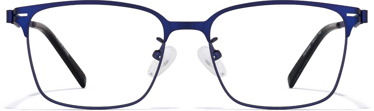Front view of Browline Glasses P3212036 in Navy