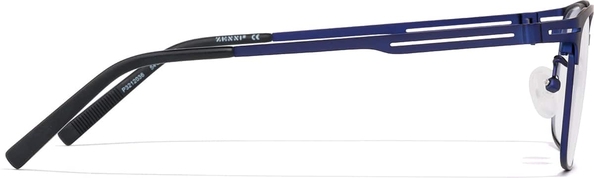Side view of Browline Glasses P3212036 in Navy