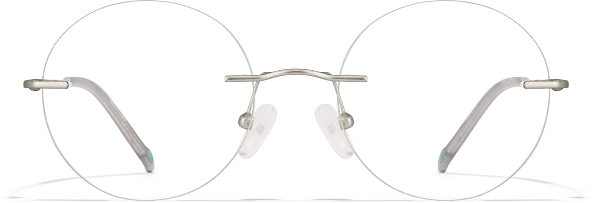 Front view of Round Glasses P3212711 in Silver