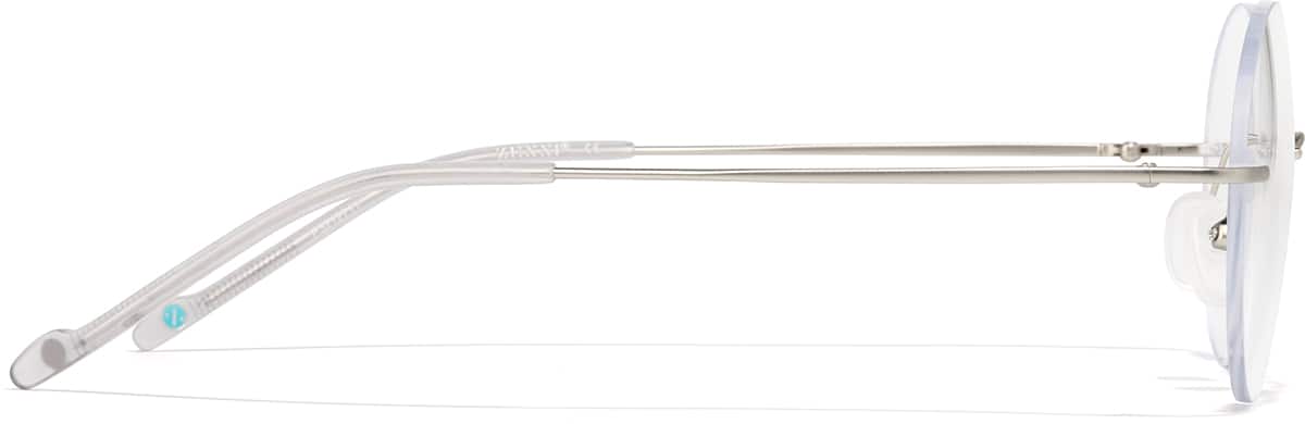 Side view of Round Glasses P3212711 in Silver