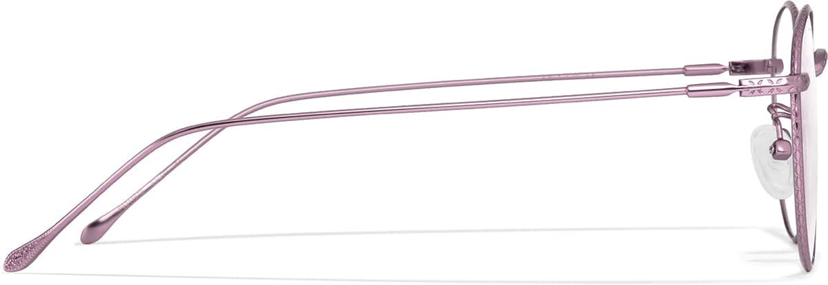 Side view of Round Glasses P3214619 in Pink