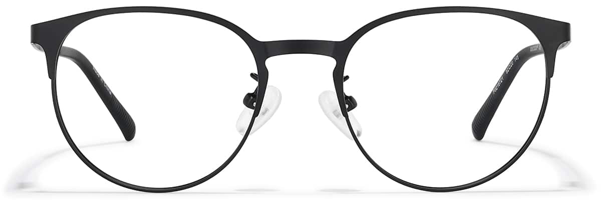 Front view of Round Glasses P3216721 in Black
