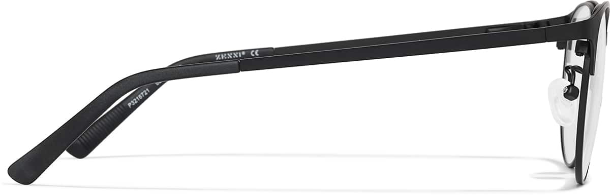 Side view of Round Glasses P3216721 in Black