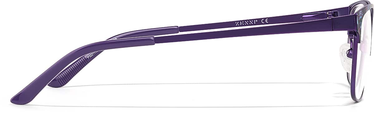 Side view of Square Glasses P3221117 in Violet